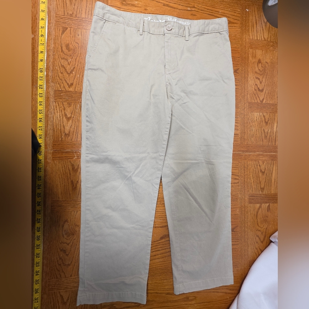 Eddie Bauer Legend Wash Slightly Curvy Straight Leg Tan Pants T14
